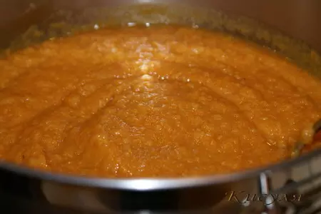 Тыквенно-яблочный чатни с кусочками винограда: шаг 3