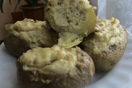 Картофельное суфле в картофельной кожуре: шаг 1