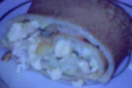 Блинчики с курицей и рисом: шаг 3