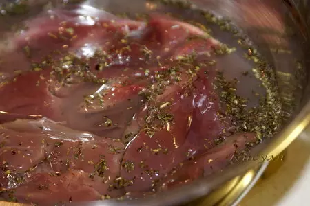 Печень индейки с бананом и ромом: шаг 1