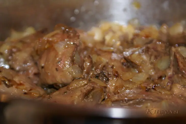Печень индейки с бананом и ромом: шаг 6