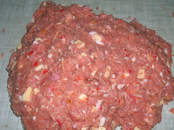 Почти  люля из индейки с соусом "компот" из слив: шаг 4