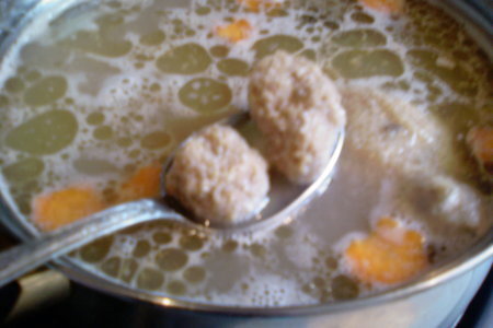 Куриный суп с гречневыми клёцками.: шаг 4