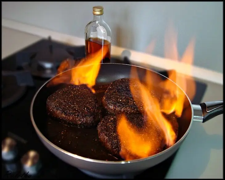 Перечный раундрамб-стейк с грилованными овощами  (pepper raundramb-steak).: шаг 12