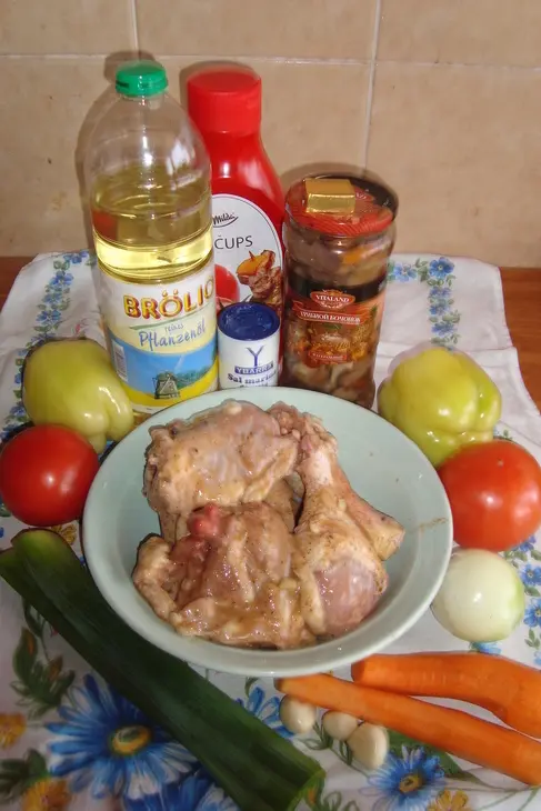 Охотничья курочка (pollo alla cacciatore): шаг 1
