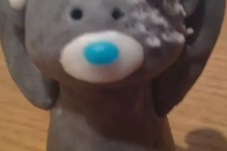 Мишка тэдди из мастики: шаг 15