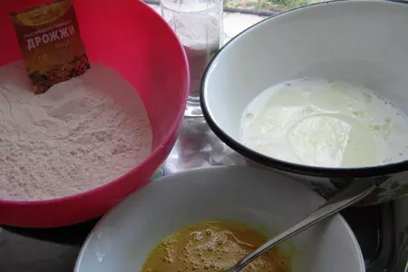 Булочки с корицей из "супер быстрого теста": шаг 1
