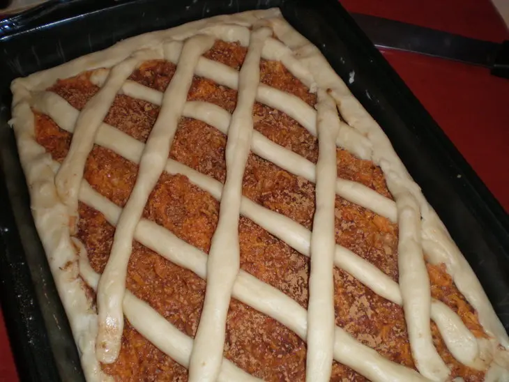 Пирог с тыквой и яблоками: шаг 6