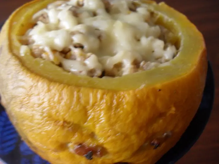 Фаршированная тыква "happy hallowen": шаг 10