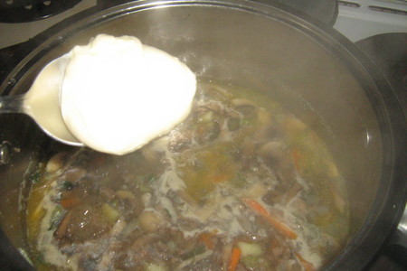Сырный суп с шампиньонами: шаг 6