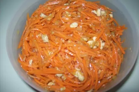 Салат из моркови с мясом по-корейски: шаг 2