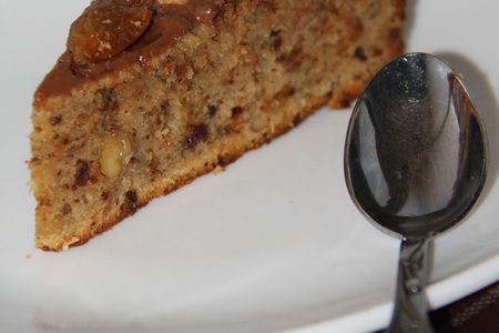 Творожный кексовый пирог с изюмово-грецким насыщением: шаг 9