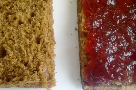 Пряные медово-банановые пирожные с джемом и шоколадом: шаг 4