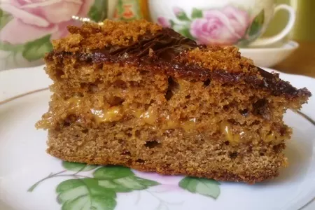 Пряные медово-банановые пирожные с джемом и шоколадом: шаг 6