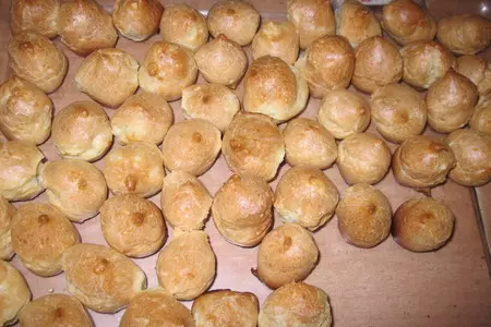 Профитроли сырные и грибные: шаг 4