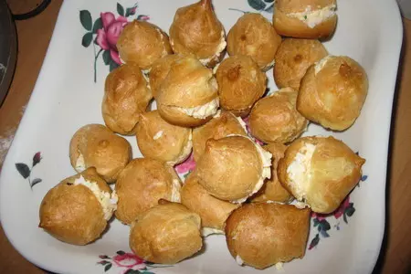 Профитроли сырные и грибные: шаг 10