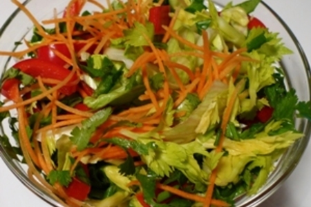 Лосось на пару + сочный салат по-японски – полезный и вкусный ужин (вариант): шаг 6