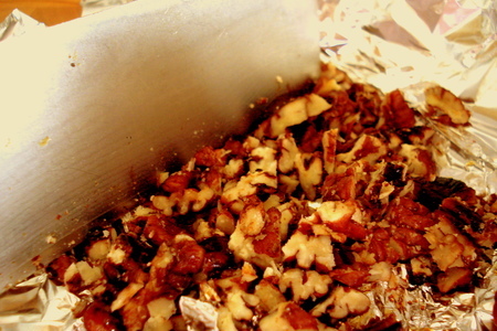 Суп тыквенно-айвово-яблочный с орехами "осенний бархат": шаг 11