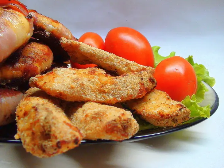 Куриные кусочки в панировке для пивной вечеринки (и не только!). быстро и очень вкусно!: шаг 3