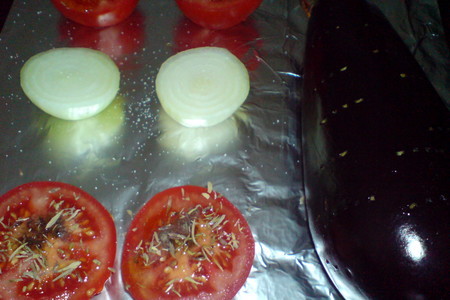 Суп-пюре из запечённых баклажанов и помидорок: шаг 2