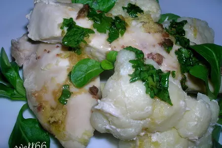 Куриная грудка на пару с цветной капустой на пару с розовым перцем: шаг 9
