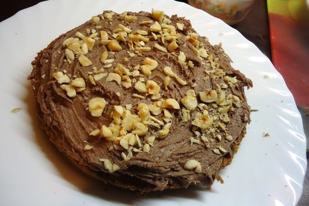 Шоколадно-ореховый торт *в микроволновке*))): шаг 13