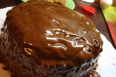 Шоколадно-ореховый торт *в микроволновке*))): шаг 15