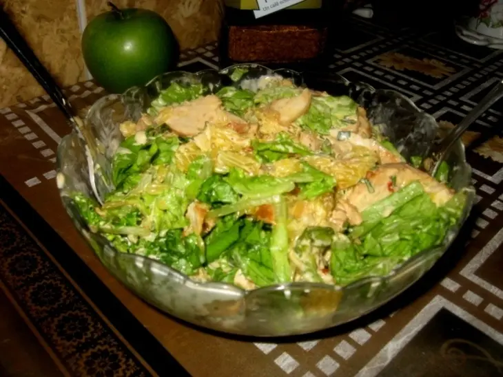 Салат из курицы с апельсином: шаг 1