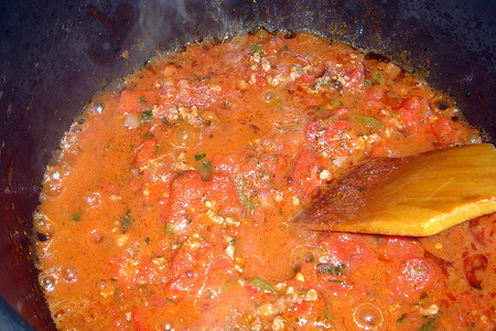 Суп с фасолью по мотивам чили кон карне: шаг 2