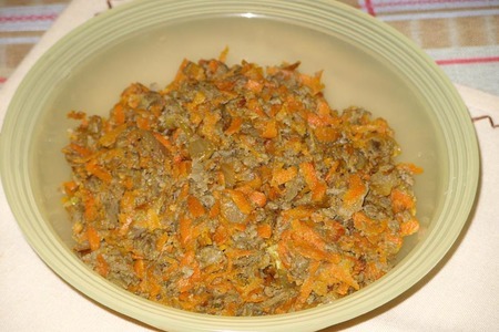 Салат из печени с фасолью (вариант): шаг 1