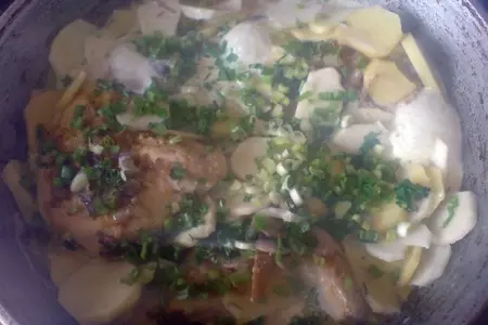 Курочка с овощами в сливках: шаг 5