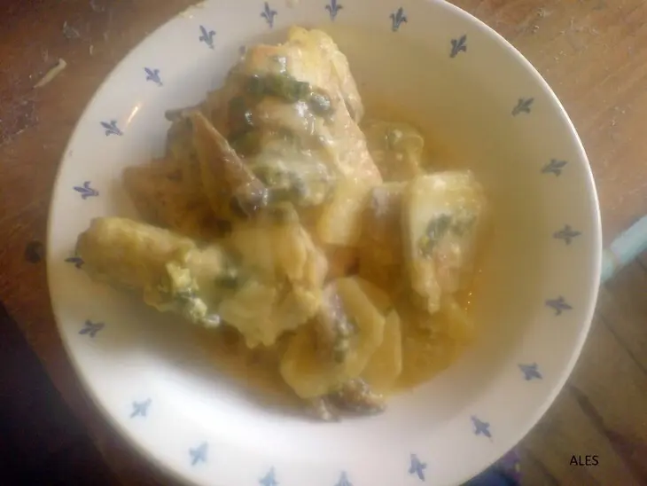 Курочка с овощами в сливках: шаг 6