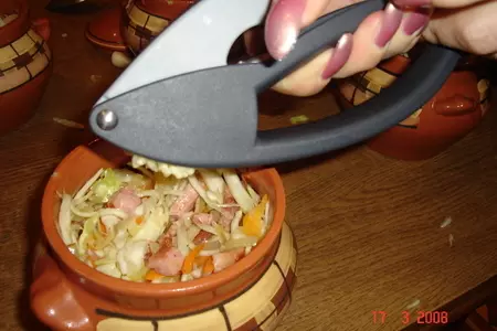 Капуста в горшочке по-французски: шаг 7