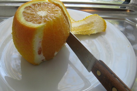 Салат с фасолью и апельсином.: шаг 1