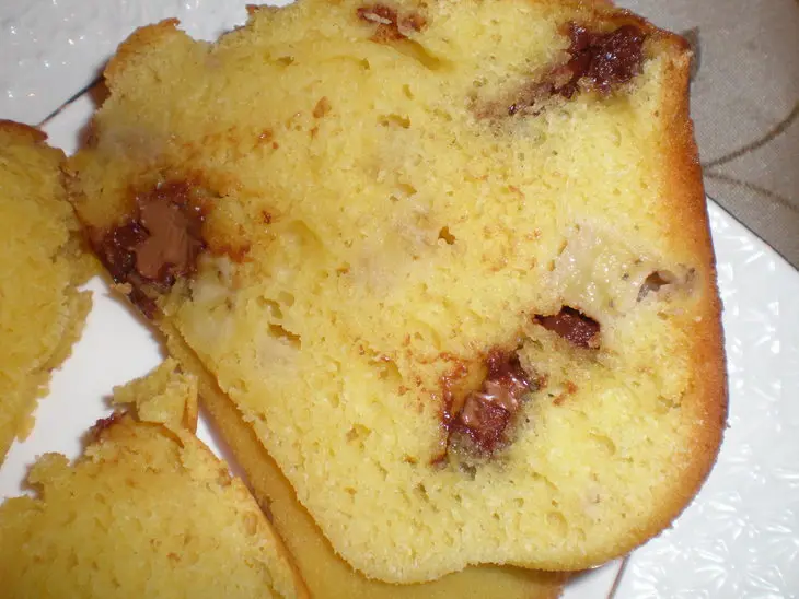 Кукурузный кекс с бананом и шоколадом: шаг 7