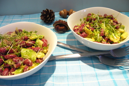 Сытный салат с фасолью и авокадо: шаг 4