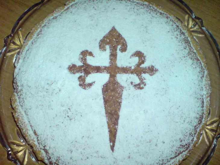 Миндальный торт из галисии (испания)  "tarta de santiago": шаг 8