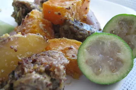 Мясо  запечённое с овощами в горчичном соусе.: шаг 9