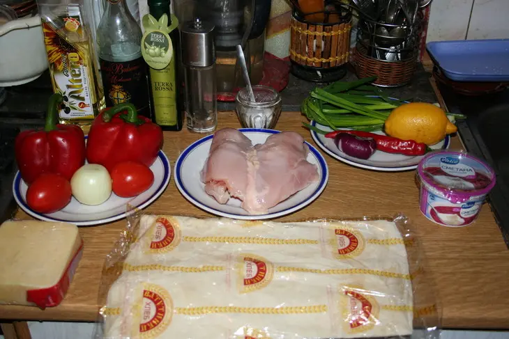 Фахитас с курицей: шаг 1