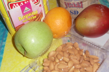 Фрукты в миндально-апельсиновом кляре с шоколадно апельсиновым соусом: шаг 1