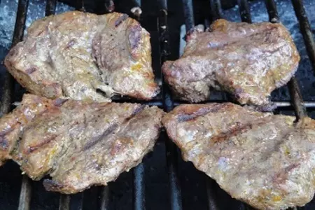 Окинавский картофельный салат и как-всегда мясо: шаг 3