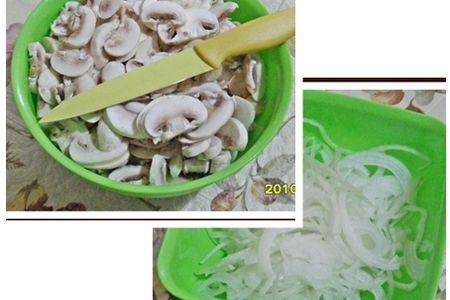 Блинчики фаршированные грибами с соусом бешамель: шаг 2