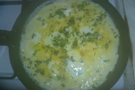 Салат с яичными блинчиками и грибами: шаг 1