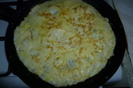 Салат с яичными блинчиками и грибами: шаг 2
