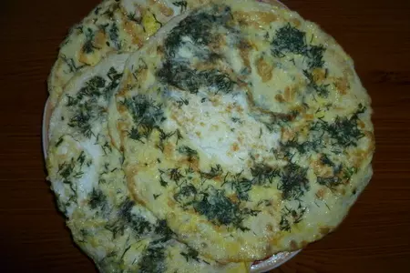 Салат с яичными блинчиками и грибами: шаг 3
