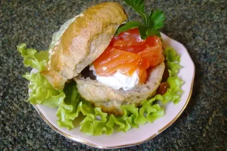 Заварные ржаные  булочки  -  вкусная закуска с вашей любимой начинкой: шаг 5