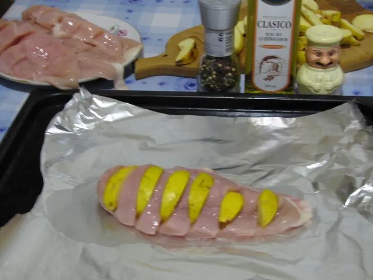 Куриные грудки с айвой и винным соусом: шаг 4
