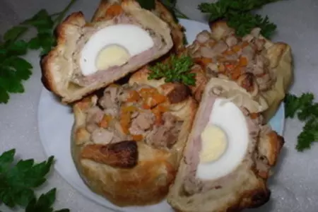 Закусочные пирожки "гнездышко": шаг 15