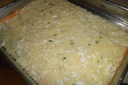 Картофельный рулет с лососем и сыром: шаг 4