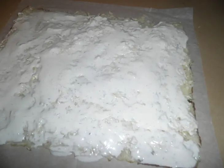 Картофельный рулет с лососем и сыром: шаг 6